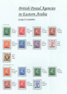 GB George Vl   EASTERN ARABIA Overprints   1948(9) + 1950 (7) - Mint Hinged Stamps - Nuevos