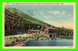 WHITEFACE MOUNTAINS, NY - TOOL HOUSE FROM ACROSS LAKE STEVENS - TRAVEL IN 1949 - CURTEICH-CHICAGO - C. W. HUGHES & CO - - Adirondack