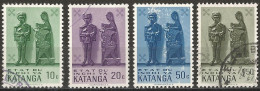 Katanga 1961 - Mi 52/55 - YT 52/55 ( Wood Carvings ) - Katanga