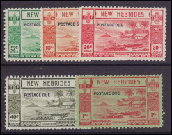 New Hebrides 1938 Postage Due Set Mint Lightly Hinged. - Ungebraucht