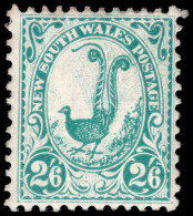 New South Wales 1902-03 2s6d Superb Lyre Bird Lightly Mounted Mint. - Neufs