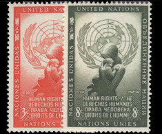 New York 1954 Human Rights Unmounted Mint. - Unused Stamps