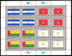 New York 1989 Flag Sheet Honduras Kampuchea Guinea-Bissau Cyprus Unmounted Mint. - Neufs