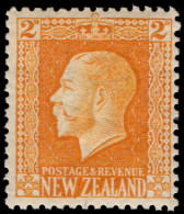 New Zealand 1915-30 2d Yellow Perf 14x13½ Unmounted Mint. - Neufs