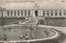 BELGIQUE - Exposition De Bruxelles 1910 - Façade Principale - Bassin - Edit. OUT - Carte Postale Ancienne - Exposiciones Universales