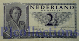 NETHERLAND 2,5 GULDEN 1949 PICK 73 XF LOW AND GOOD SERIAL NUMBER " 1PU 000050" - 2 1/2 Gulden