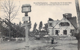 BELGIQUE - BRUXELLES - L'incendie Des 14 15 Août 1910 - Une Partie De L'Avenue Des Nations ... - Carte Postale Ancienne - Mostre Universali