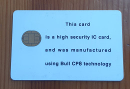 ANCIENNE CARTE A PUCE DEMONSTRATION BULL CP8 !!! - Tarjetas De Salones Y Demostraciones