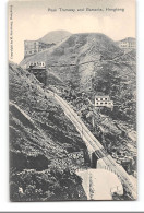 CPA Chine Hongkong Peak Tramway And Barracks Hongkong - China (Hong Kong)