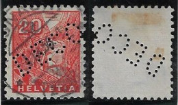 Switzerland 1905/1965 Stamp With Perfin DECO By Deco AG G. Helbling & Co. Sanitary Appliances In Zurich Lochung Perfore - Perforadas