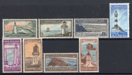 New Zealand 1947-65 Life Insurance - Lighthouse - Complete Set HM (SG L42-L49) - Dienstmarken