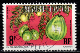 F P+ Polynesien 1977 Mi 6 A Dienstmarke Tahitipflaume - Used Stamps