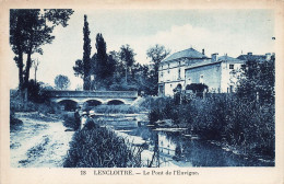 Lencloître * Le Pont De L'envigne * Chemin * Pêche à La Ligne Pêcheurs - Lencloitre