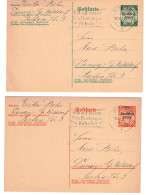 1939, 5 Und 6 Pfg. Danzig - Ganzschenkarte Mit Überdruck Je Blanko Gestempelt - Otros & Sin Clasificación