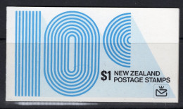 New Zealand 1977 QEII & Arms - $1 Booklet Complete (SG SB30) - Service