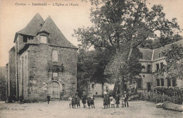 Lanteuil * Place De L'église Et L'école Du Village - Other & Unclassified