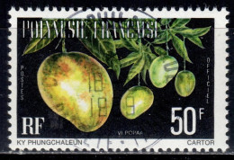 F P+ Polynesien 1977 Mi 13 C Dienstmarke Mango - Used Stamps