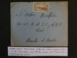 BU19  MARTINIQUE   BELLE  LETTRE RR 1925  FORT DE FRANCE A TOUL FRANCE   +BANDE DE N° 92 + AFF .INTERESSANT++ - Cartas & Documentos