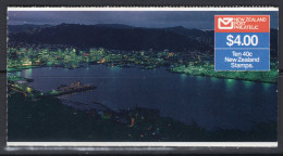 New Zealand 1987 Scenes - Wellington By Night - $4.00 Booklet Complete (SG SB45) - Officials