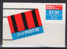 New Zealand 1988 Fast Post Service - $7.00 Booklet Complete (SG SB48) - Service
