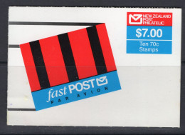 New Zealand 1988 Fast Post Service - $7.00 Booklet Complete (SG SB48) - Service