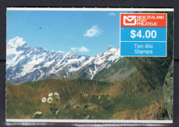 New Zealand 1988 Mt Cook - $4.00 Booklet Complete (SG SB51) - Dienstmarken