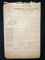 DOCUMENT PUY DE DOME / GERZAT FACTEUR DU TELEGRAPHE 1908 - Manuscrits