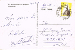 50740. Postal Aerea J.G. STRIJDOM (Aeroport) South Africa. Vista Kerk Windhoek Oos En KASTEEL - Cartas & Documentos