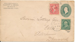 USA Uprated Postal Stationery Cover Sent To Denmark 2-1-1899 (Damtoft  & Meyer) - ...-1900