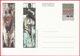 Entier Postal (CP) Liechtenstein (1992) - ''Frau Und Man'' De Martin Frommelt - Stamped Stationery