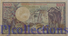 CENTRAL AFRICA REPUBLIC 1000 FRANCS 1982 PICK 10 VF - Repubblica Centroafricana