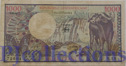 CENTRAL AFRICA REPUBLIC 1000 FRANCS 1982 PICK 10 VF - Central African Republic