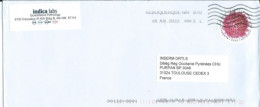 USA  Lettre D' Albuquerque Pour Toulouse 18-7-2022  Timbre De 2020 - Cartas & Documentos