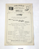 C279 Ancien Buvard - 1930 - Nestlé - Très RARE - Les Fables De Nestlé - Cadet Roussel - N