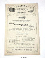 C279 Ancien Buvard - 1930 - Nestlé - Très RARE - Les Fables De Nestlé - Les Mohicans Et Le Chevreuil - N