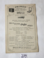 C279 Ancien Buvard - 1930 - Nestlé - Très RARE - Les Fables De Nestlé - Le Petit Navire - N