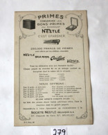 C279 Ancien Buvard - 1930 - Nestlé - Très RARE - Les Fables De Nestlé - Le Docteur Bob - N