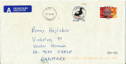 Norway Cover Sent To Denmark Lade Trondheim 31-12-2003 With Perfect SUN Postmarks BIRD Stamp - Storia Postale