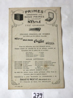 C279 Ancien Buvard - 1930 - Nestlé - Très RARE - Les Fables De Nestlé - Bob L'explorateur - N