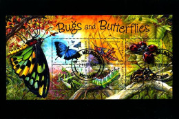 AUSTRALIA - 2003  BUGS AND BUTTERFLIES  MS   FINE USED - Blokken & Velletjes