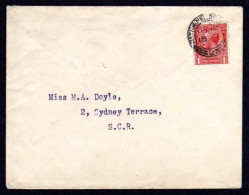 1922 Transition Period: Geo.V 1d Red Used On A Local Dublin Printed Matter Cover 18 FE / 22 - Vorphilatelie