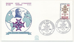 FRANCE - Enveloppe FDC - 2,50 Accueil Des Huguenots - 30 ANDUZE - 31 Aout 1985 - Christentum