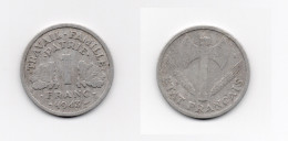 1 Franc - Bazor, Francisque, Légère - Aluminium - ETAT TB - 1943 - G 471 - F 223-3 - 1 Franc