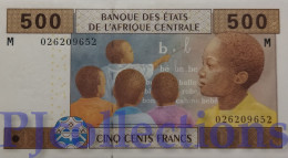 CENTRAL AFRICAN STATES 500 FRANCS 2002 PICK 306Ma UNC - Centrafricaine (République)
