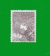 SLOVAKIA REPUBLIC 2000 Gestempelt°Used/Bedarf  MiNr. 364 #  "OSTERN # CHRISTUS Mit DORNENKRONE" - Used Stamps
