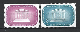 Timbre  Nations  Unies New York En Neuf ** N 33/34 - Unused Stamps