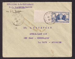 438/39 - Enveloppe Des PTT - TP Océanie PAPEETE 1937 Vers LA HAYE Hollande - Destination PEU COMMUNE - Lettres & Documents