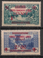 LEVANT - 1942 - N°Yv. 42 Et 43 - Forces Françaises Libres  - Neuf Luxe ** / MNH / Postfrisch - Ongebruikt