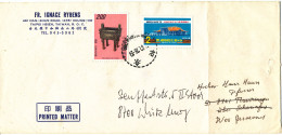 Taiwan Cover Printed Matter Sent To Germany 1978 (the Cover Is Folded In The Right Side) - Lettres & Documents