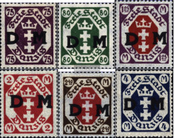 Gdansk D15-D20 (complete Issue) With Hinge 1922 Official Stamp - Dienstzegels